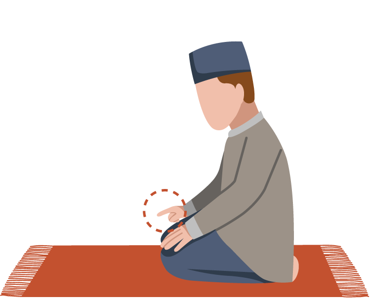 Ilam muslim modlitba prst